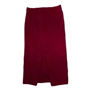 Women’s Versatile Elastic High Waist Soft Knit Bodycon Pencil Knee Midi Skirt